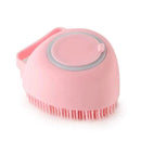 🛁 Escova de Banho 2 em 1 para Animais 🐾 – CleanPet com Dispensador de Champô 🧴 - MineirosOfertas